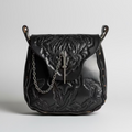 Cretan Hand-Tooled Leather Shoulder Bag — Made to Order