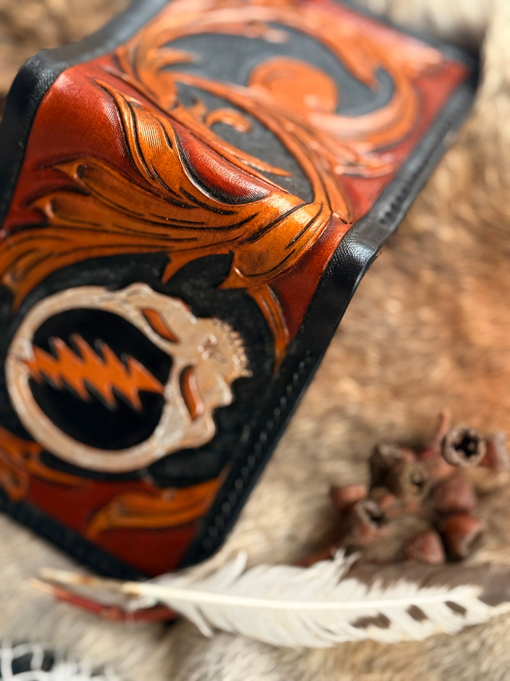 Long Strange Ride Leather Wallet