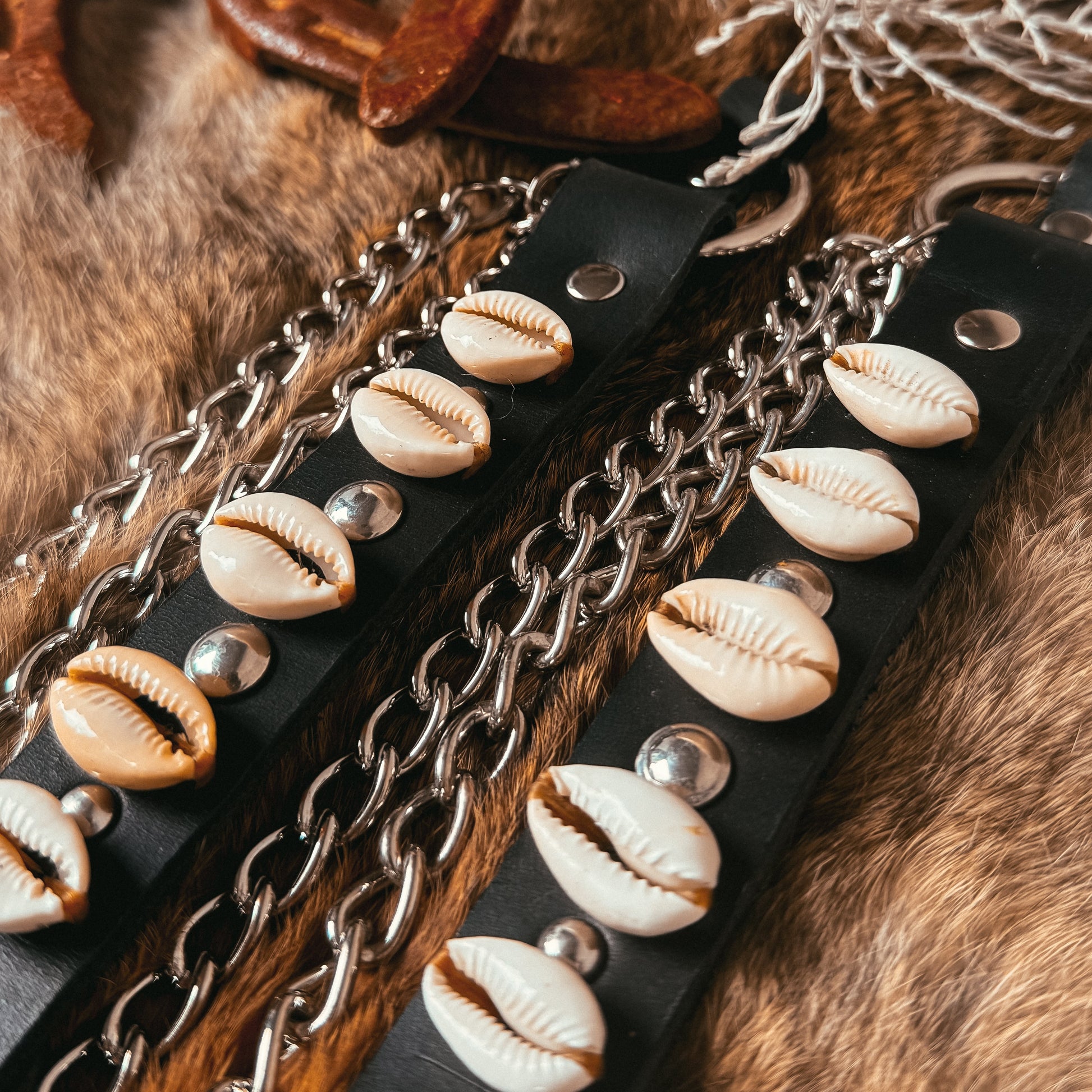 Black Artisan Leather Bootstraps