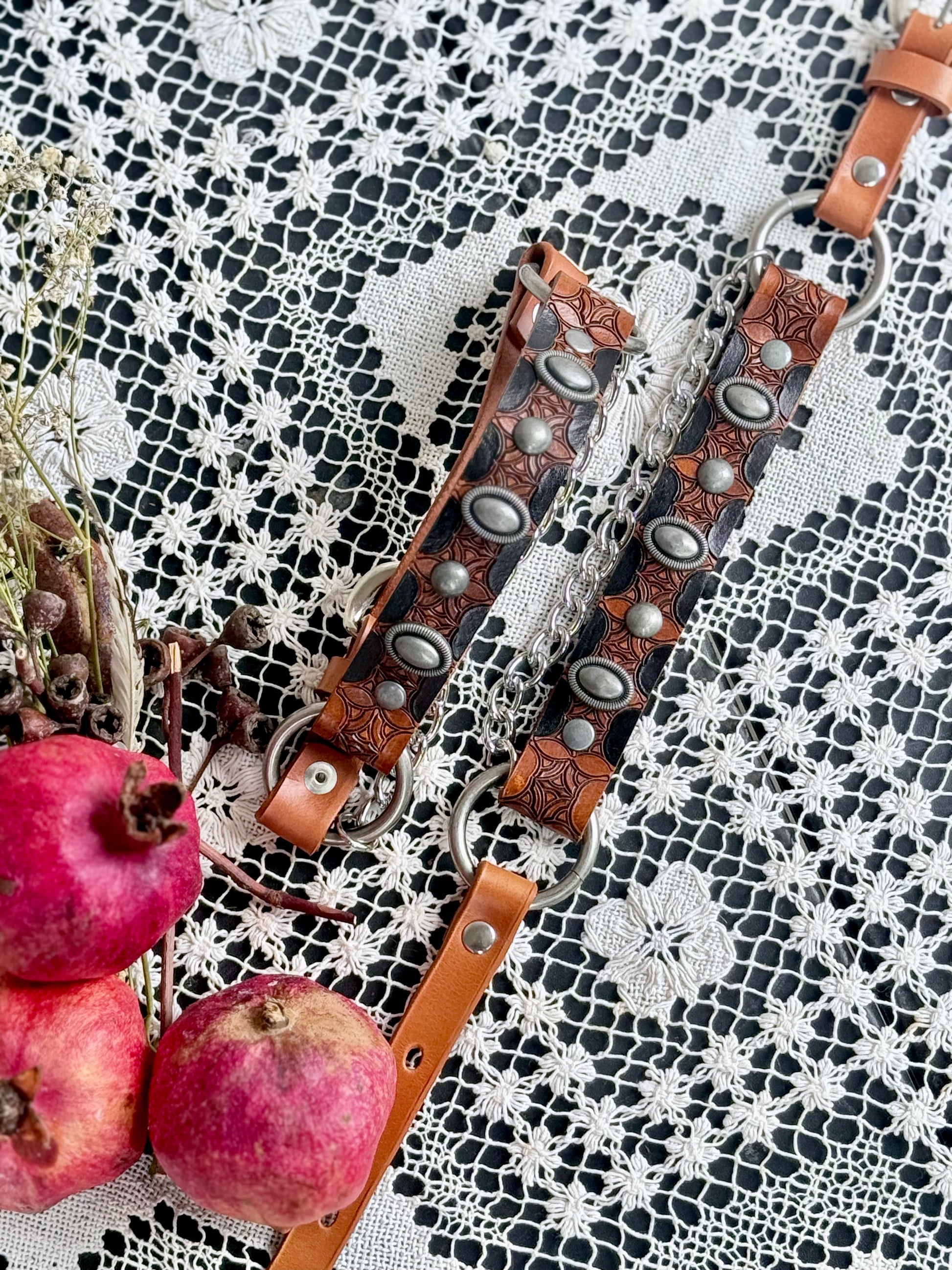 Artisan Western Leather Bootstraps - Hags & Hides