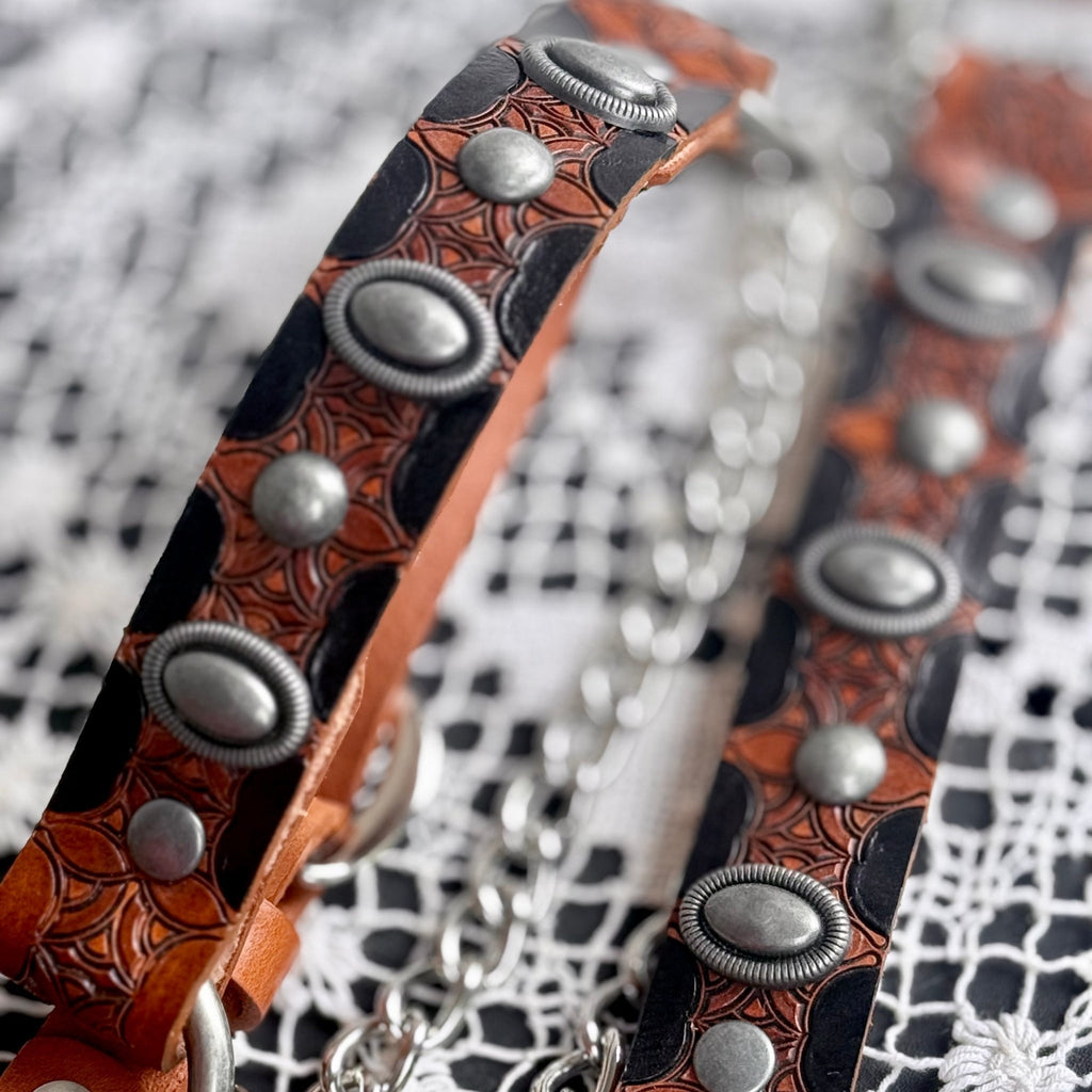 Artisan Western Leather Bootstraps - Hags & Hides