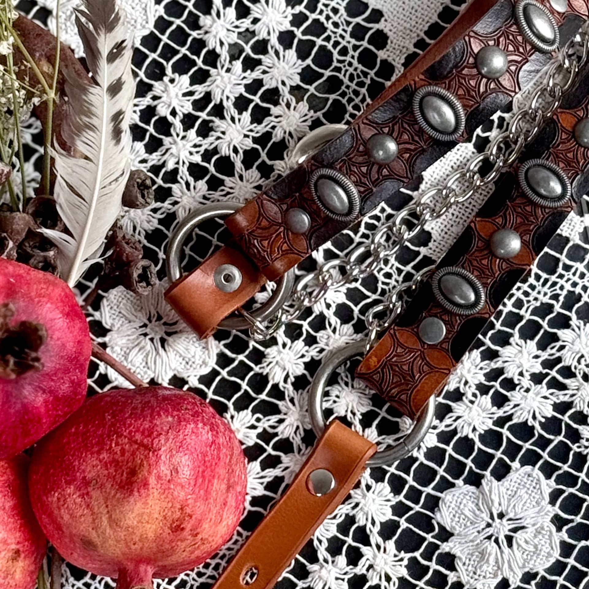 Artisan Western Leather Bootstraps - Hags & Hides