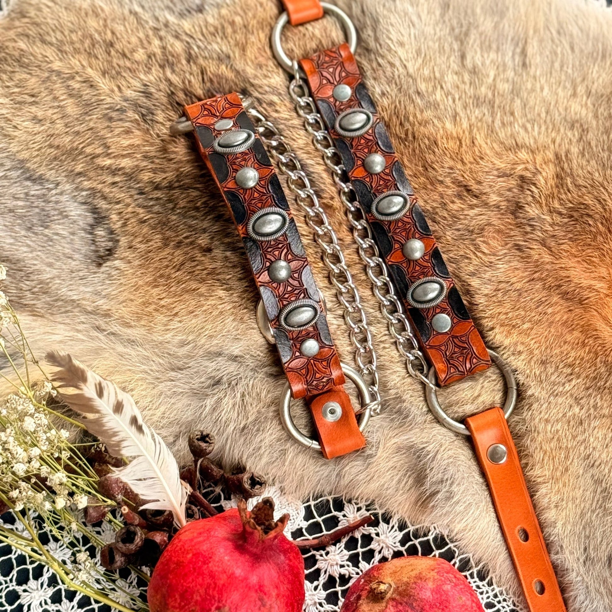 Artisan Western Leather Bootstraps - Hags & Hides