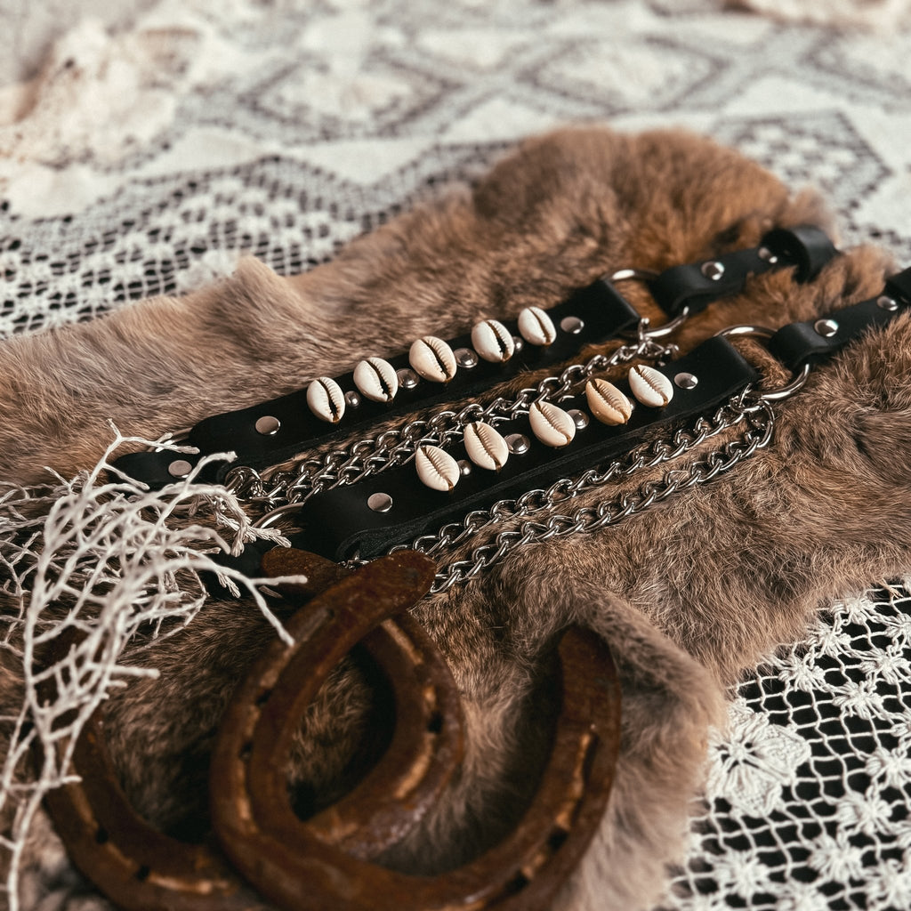 Black Artisan Leather Bootstraps - Hags & Hides