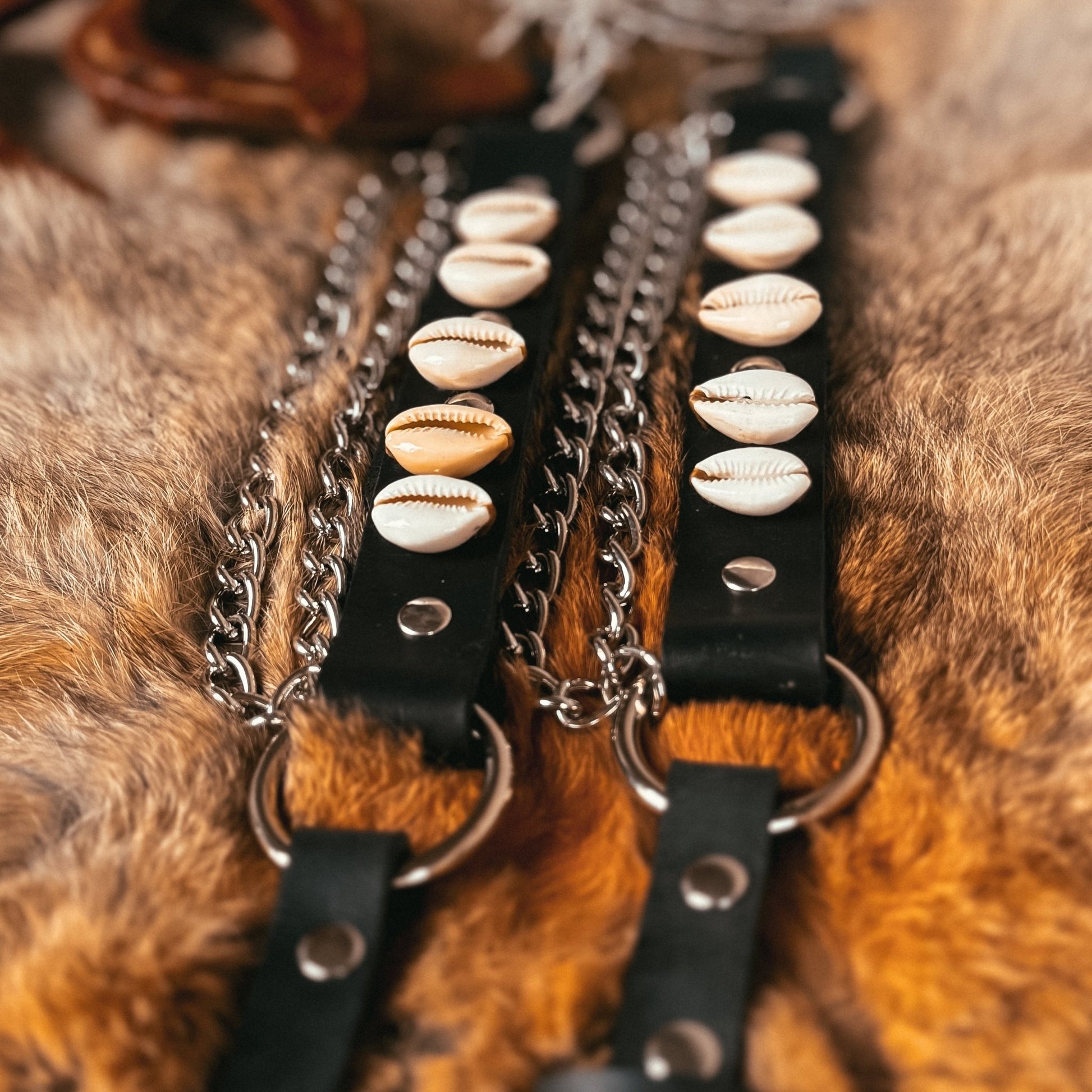 Black Artisan Leather Bootstraps - Hags & Hides