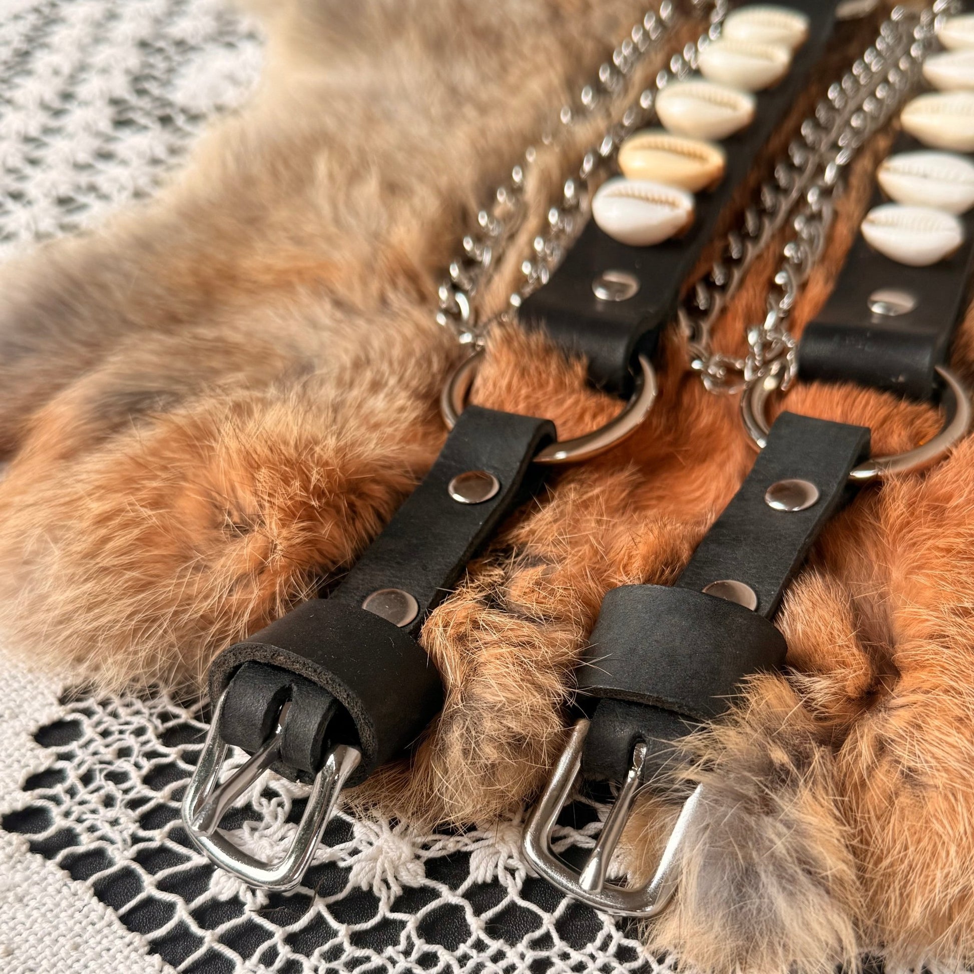 Black Artisan Leather Bootstraps - Hags & Hides