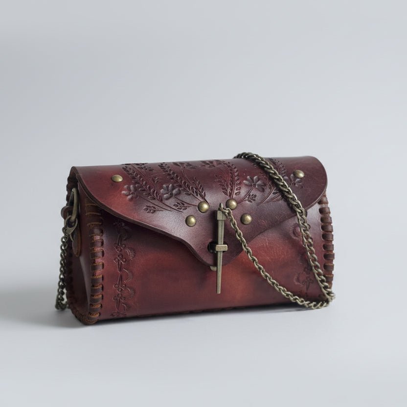 Hags & Hides Elongated Silhouette Leather Shoulder Bag - Hags & Hides