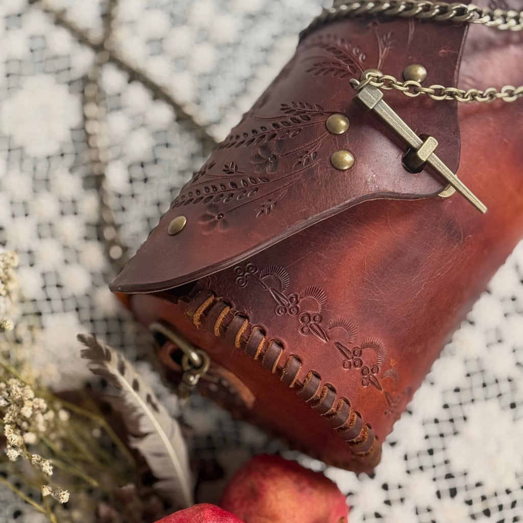 Hags & Hides Elongated Silhouette Leather Shoulder Bag - Hags & Hides