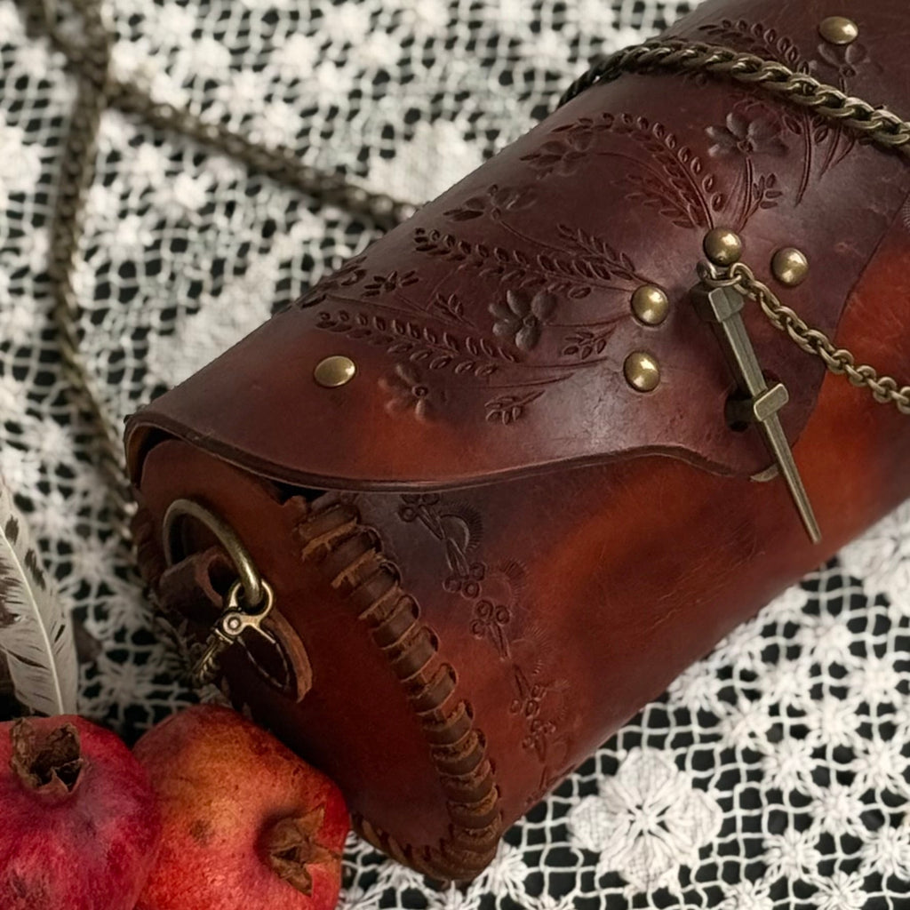 Hags & Hides Elongated Silhouette Leather Shoulder Bag - Hags & Hides