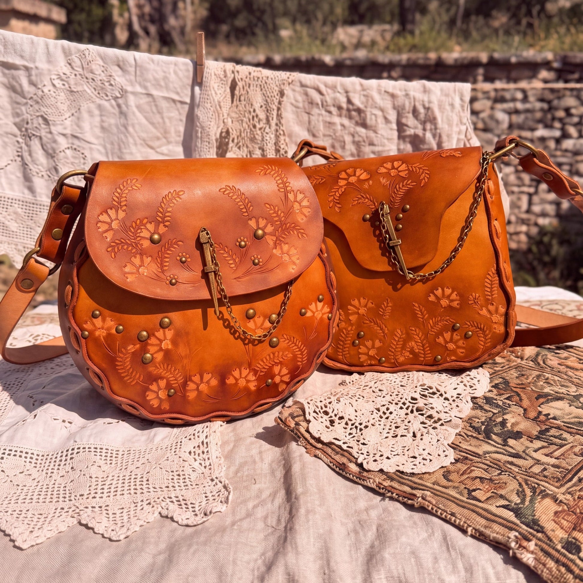 Harper Hand-Tooled Leather Bag - Hags & Hides