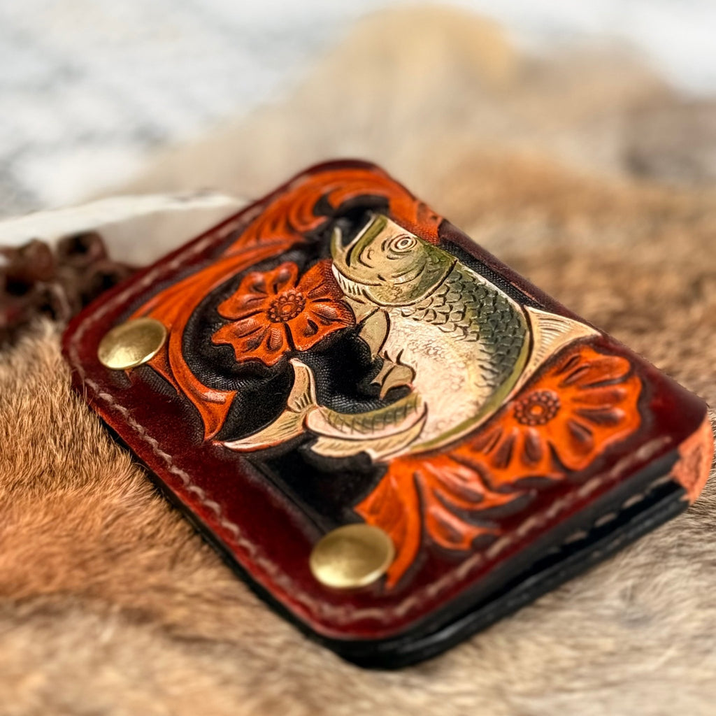 Outdoorsman Bass Leather Wallet - Hags & Hides