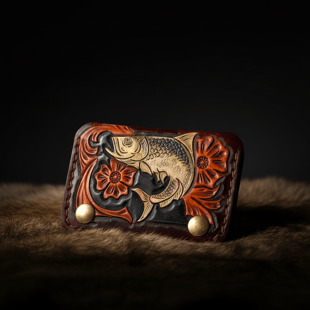 Outdoorsman Bass Leather Wallet - Hags & Hides