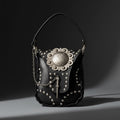 Western Noir Studded Leather Purse - Hags & Hides
